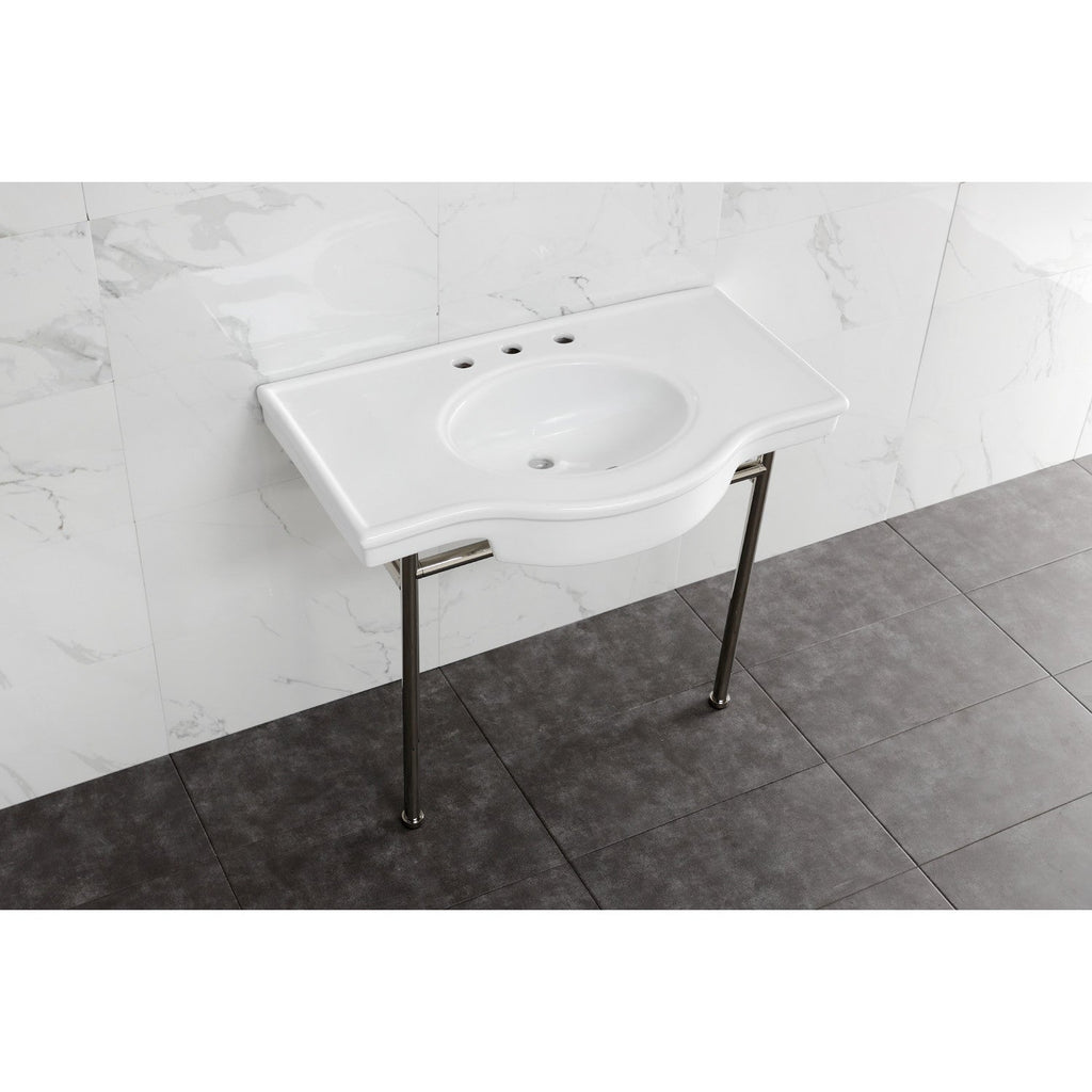 Kingston Brass Manchester lavabo consola — vista
