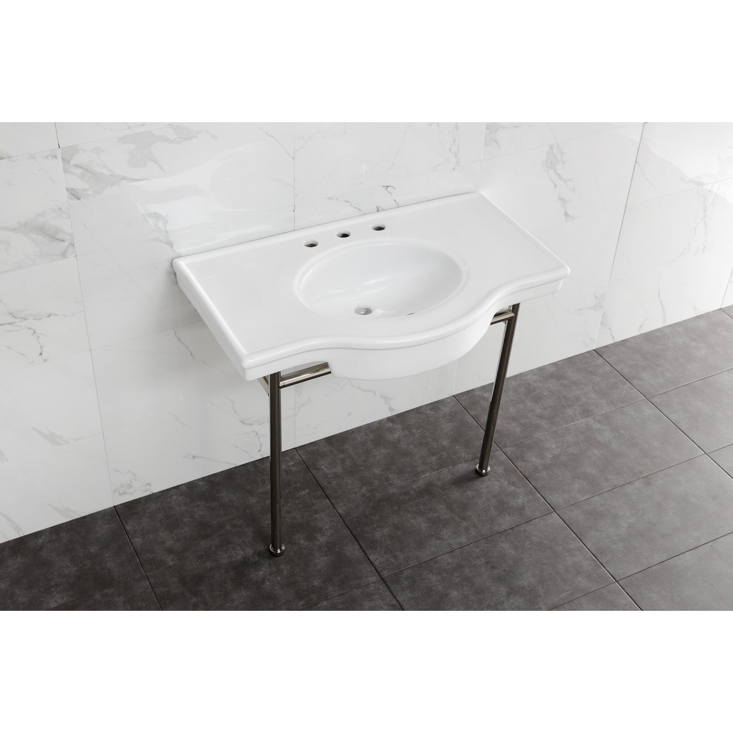 Kingston Brass Manchester lavabo consola — vista
