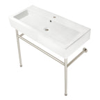 Kingston Brass New Haven lavabo consola — Níquel Pulido