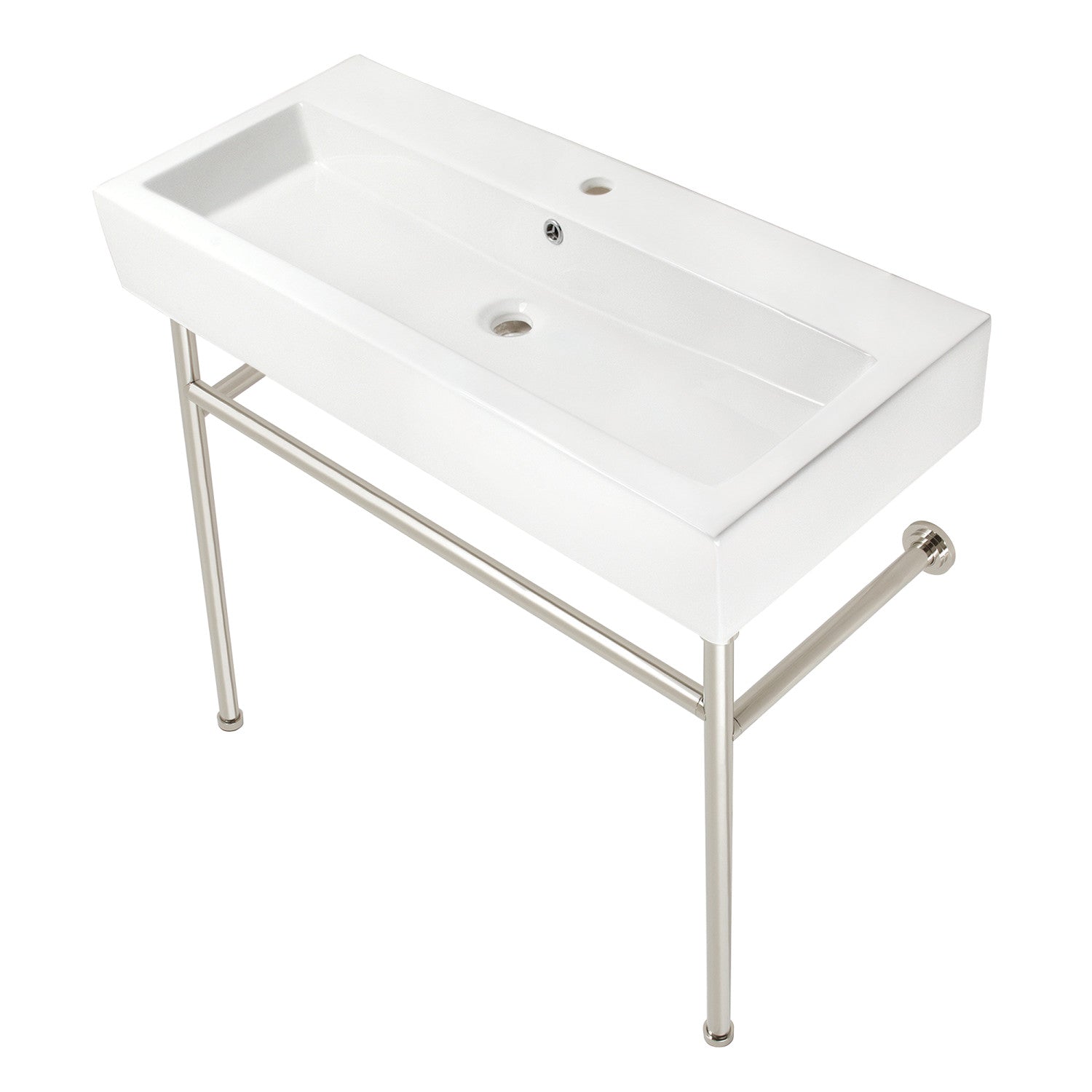 Kingston Brass New Haven lavabo consola — Níquel Pulido