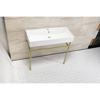Kingston Brass New Haven lavabo consola — vista