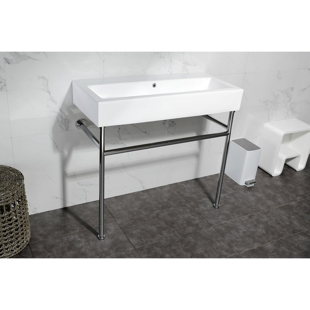 Kingston Brass New Haven lavabo consola — vista