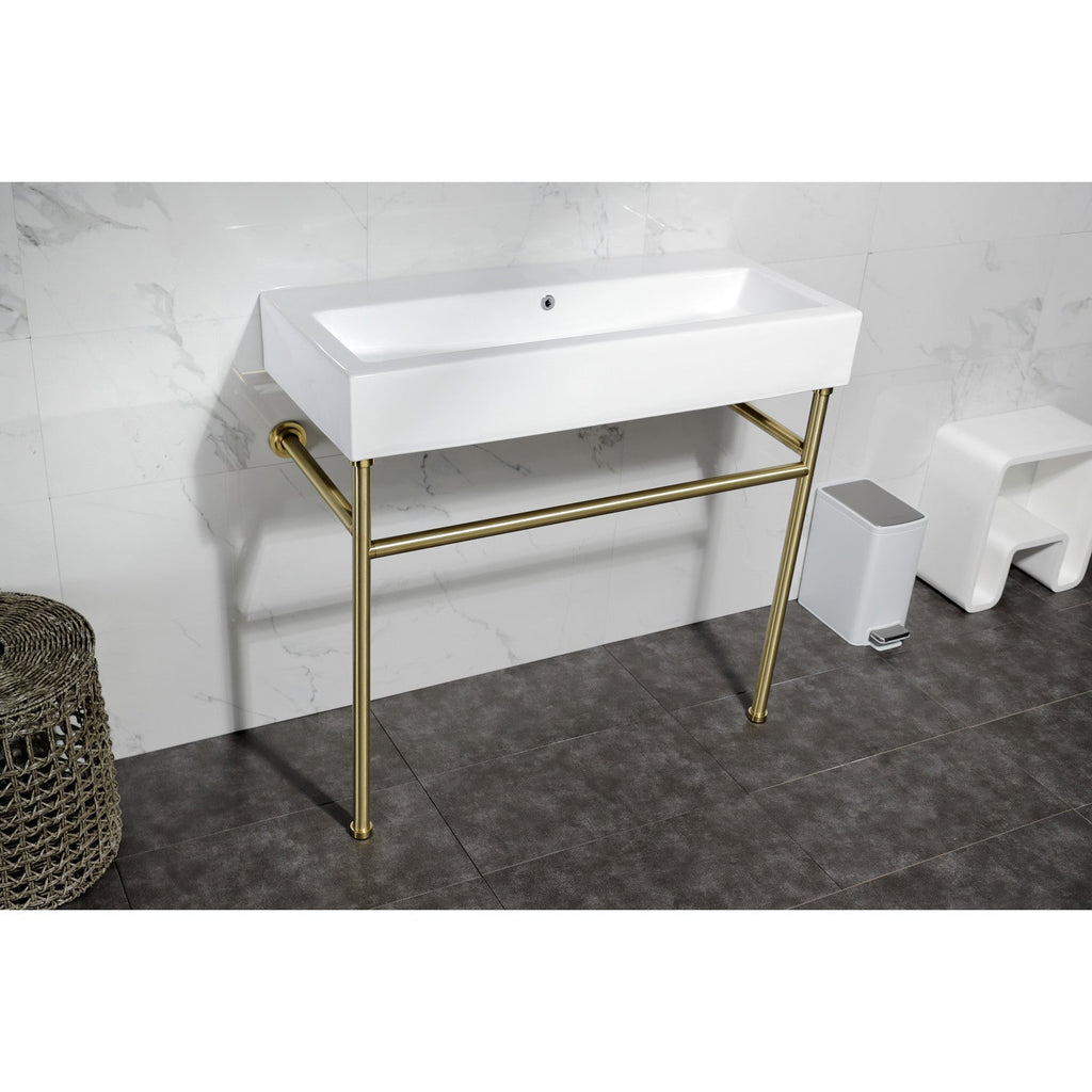 Kingston Brass New Haven lavabo consola — vista