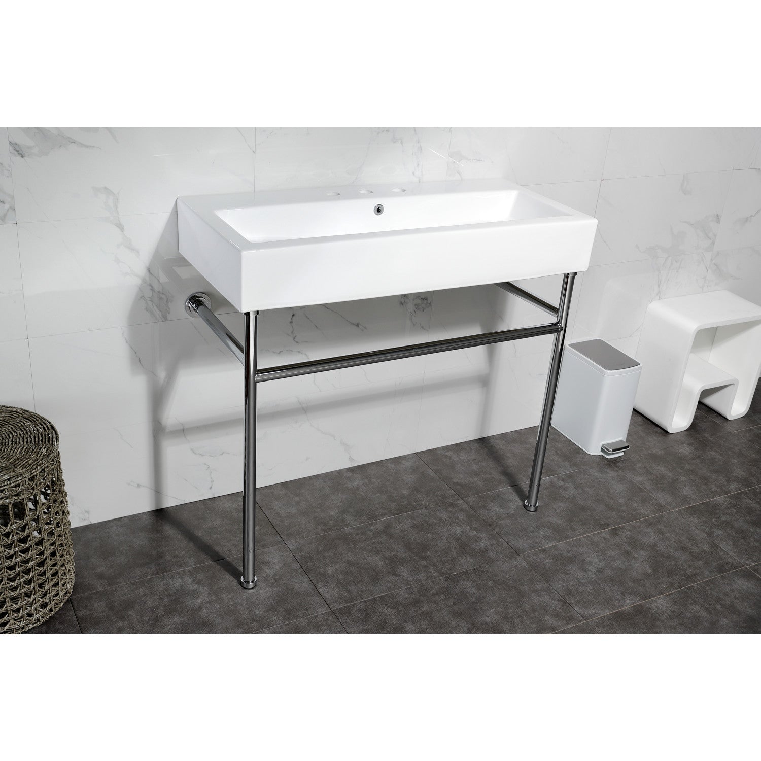 Kingston Brass New Haven lavabo consola — vista