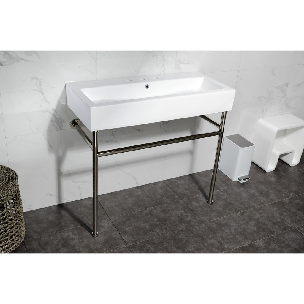 Kingston Brass New Haven lavabo consola — vista