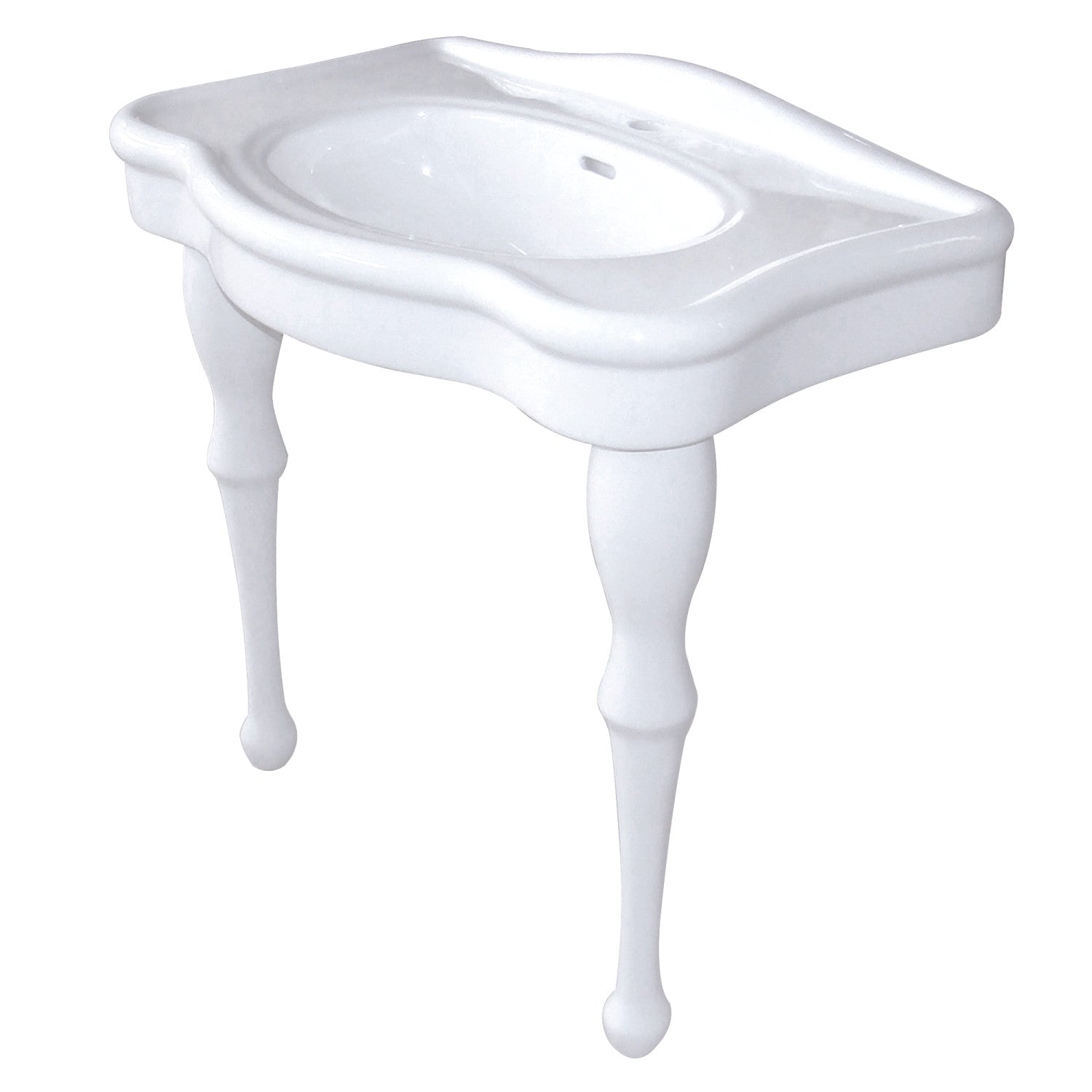 Kingston Brass Imperial lavabo consola — Blanco
