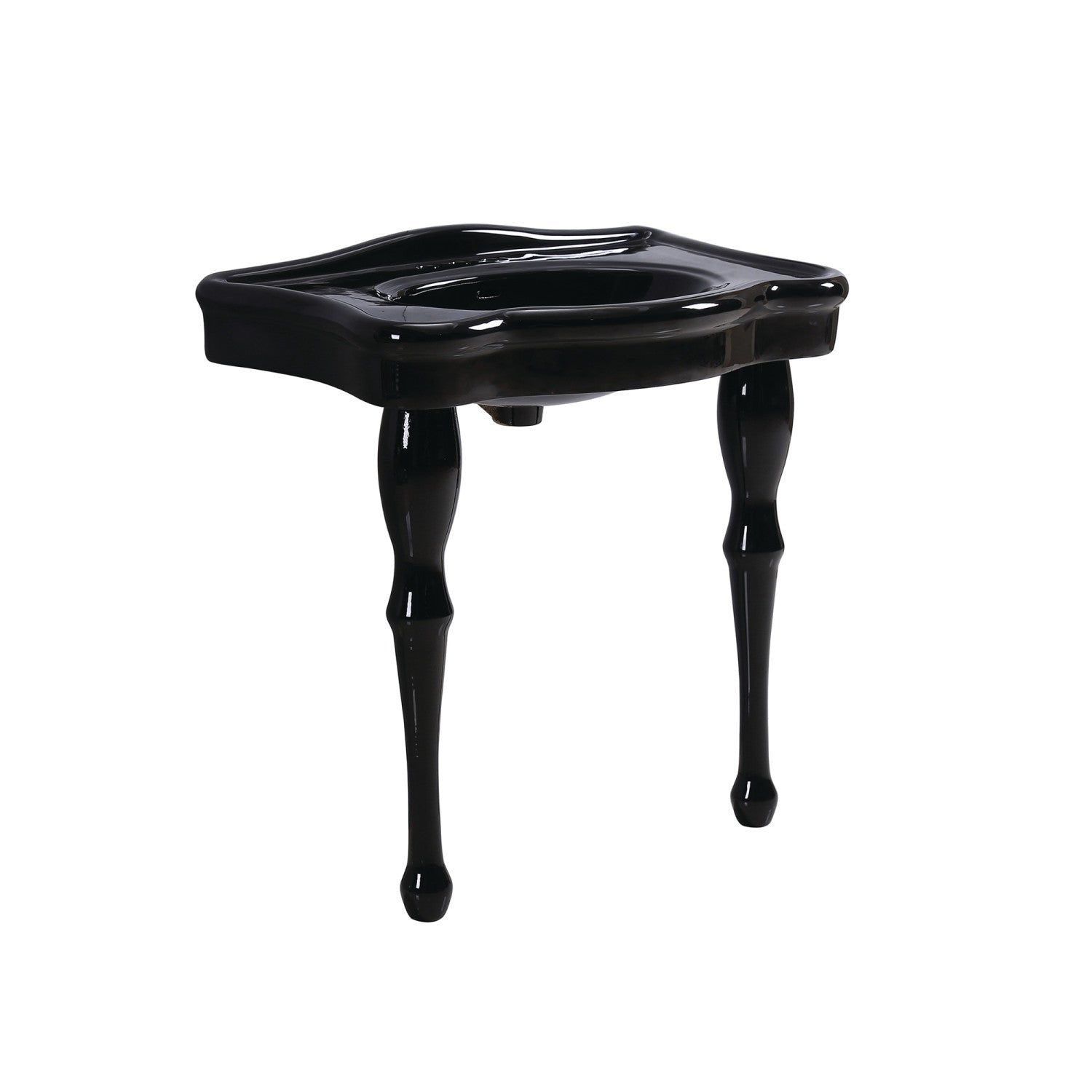 Kingston Brass Imperial lavabo consola — Negro