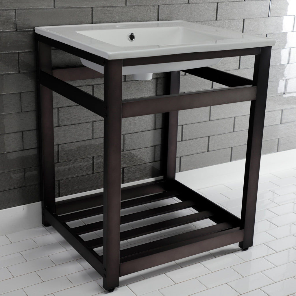 Kingston Brass Quadras lavabo consola — vista