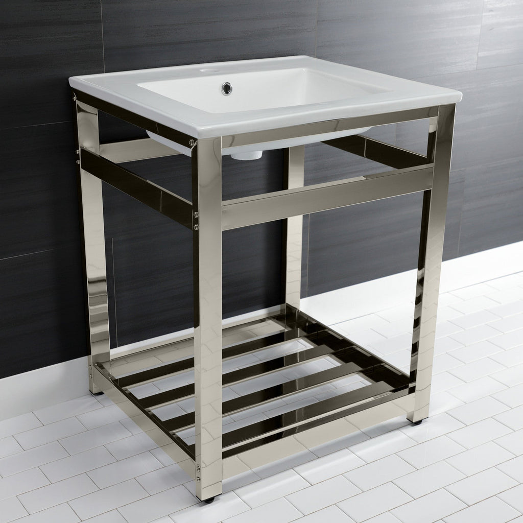 Kingston Brass Quadras lavabo consola — vista