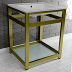 Kingston Brass Quadras lavabo consola — vista
