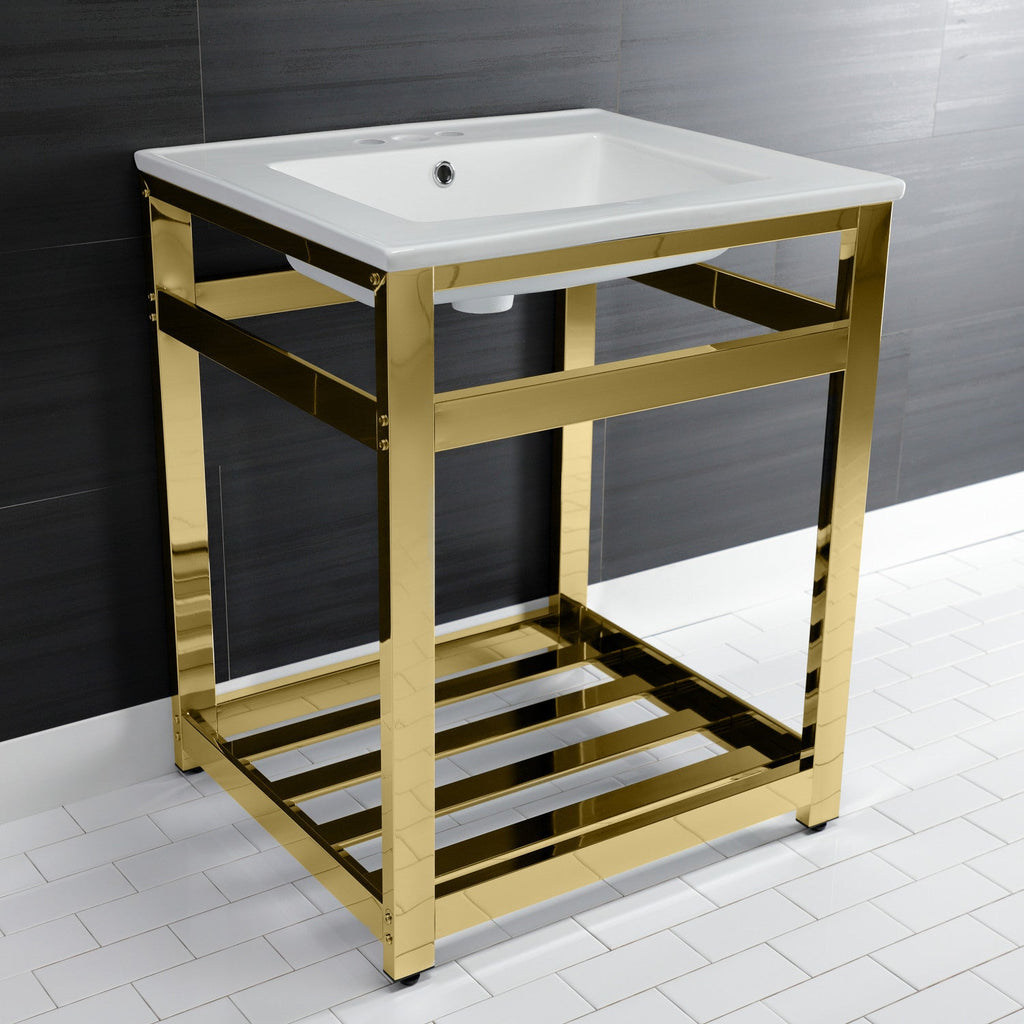 Kingston Brass Quadras lavabo consola — vista