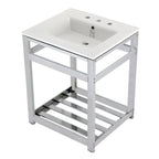 Kingston Brass Quadras lavabo consola — Cromo