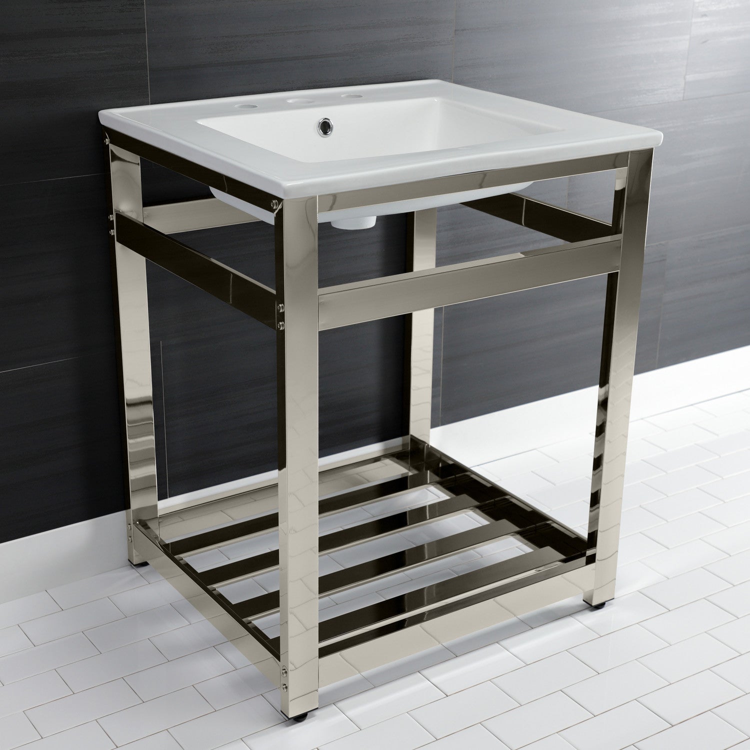 Kingston Brass Quadras lavabo consola — vista
