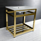 Kingston Brass Quadras lavabo consola — vista