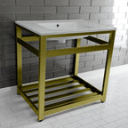 Kingston Brass Quadras lavabo consola — vista