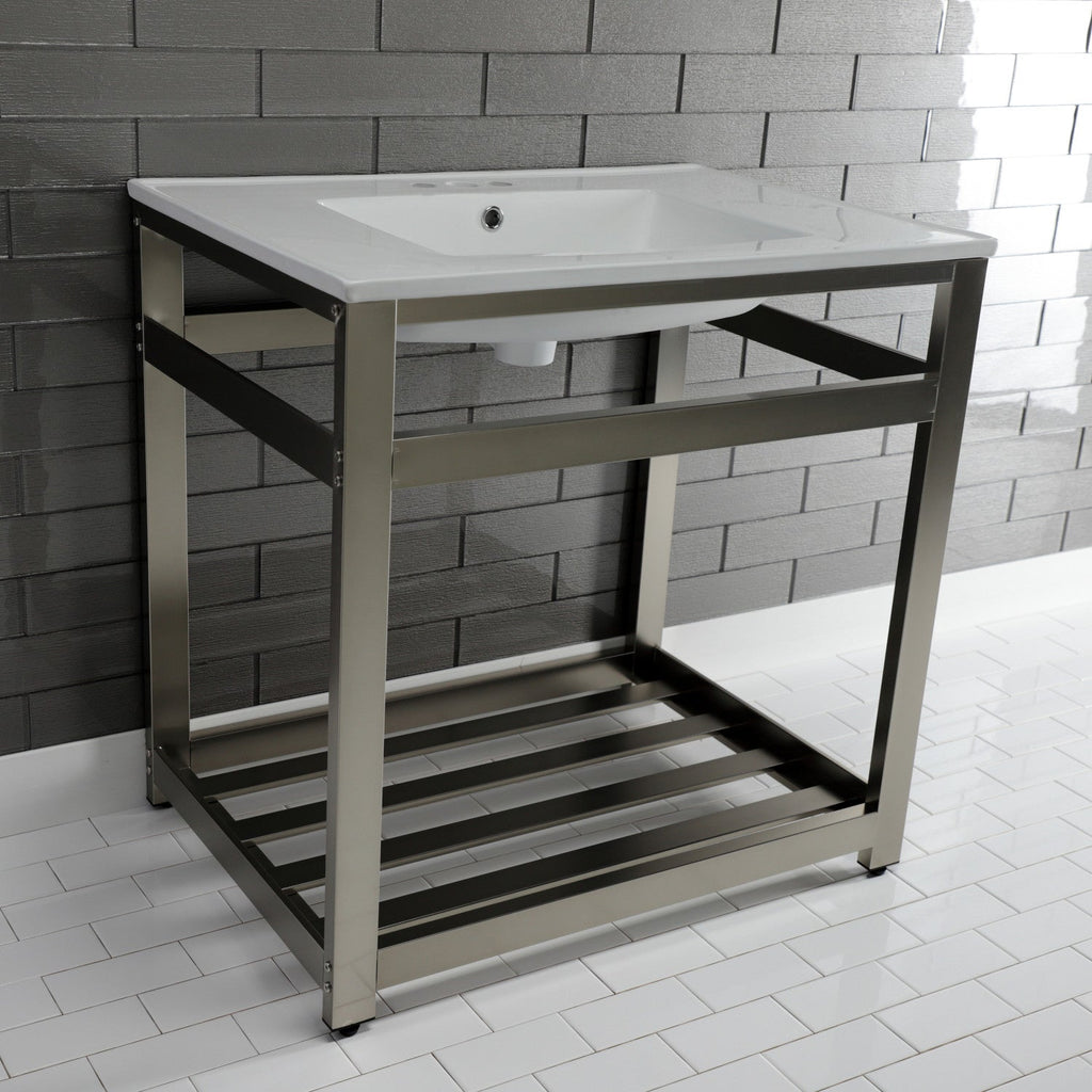 Kingston Brass Quadras lavabo consola — vista