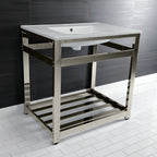 Kingston Brass Quadras lavabo consola — vista