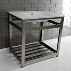 Kingston Brass Quadras lavabo consola — vista