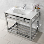 Kingston Brass Quadras lavabo consola — vista