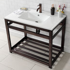 Kingston Brass Quadras lavabo consola — vista