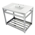 Kingston Brass Quadras lavabo consola — Cromo Pulido
