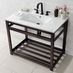 Kingston Brass Quadras lavabo consola — vista