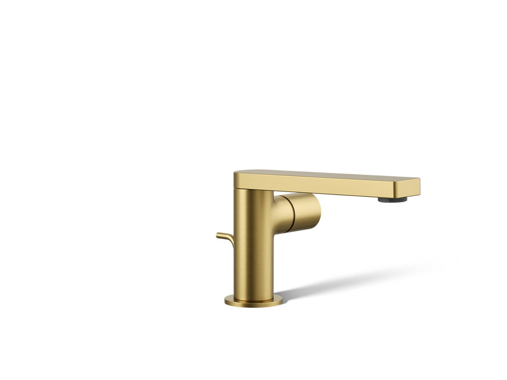 Kohler Composed — Llave de Lavabo Monomando con Manija Cilíndrica — Latón Moderno Cepillado Vibrant