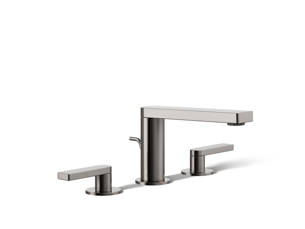 Kohler Composed — Llave de Lavabo Widespread (3 Orificios) con Manijas de Palanca — Titanio Vibrant