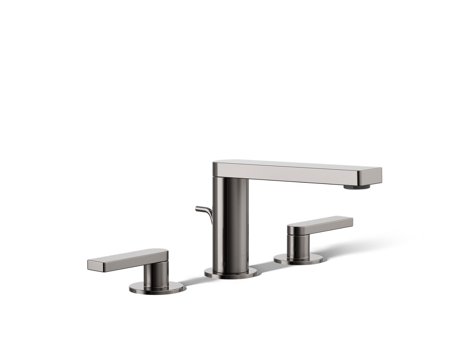 Kohler Composed — Llave de Lavabo Widespread (3 Orificios) con Manijas de Palanca — Titanio Vibrant