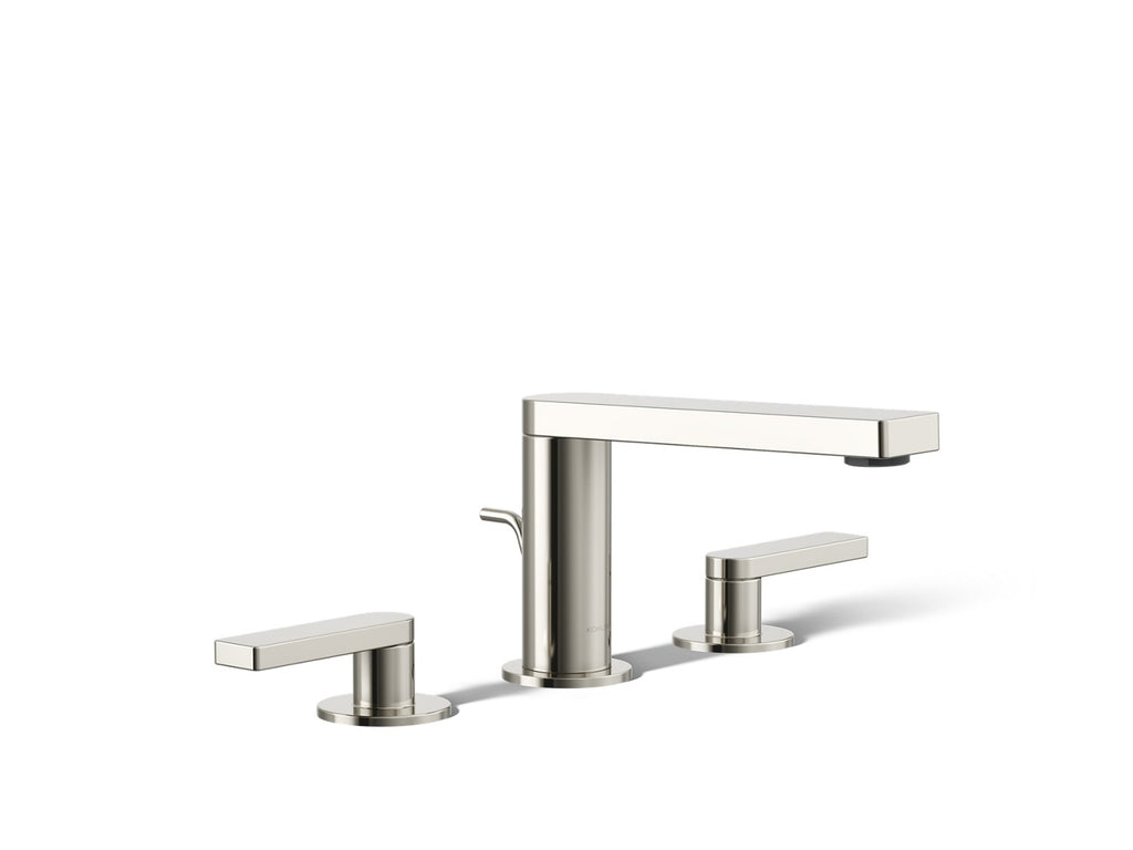 Kohler Composed — Llave de Lavabo Widespread (3 Orificios) con Manijas de Palanca — Níquel Pulido Vibrant