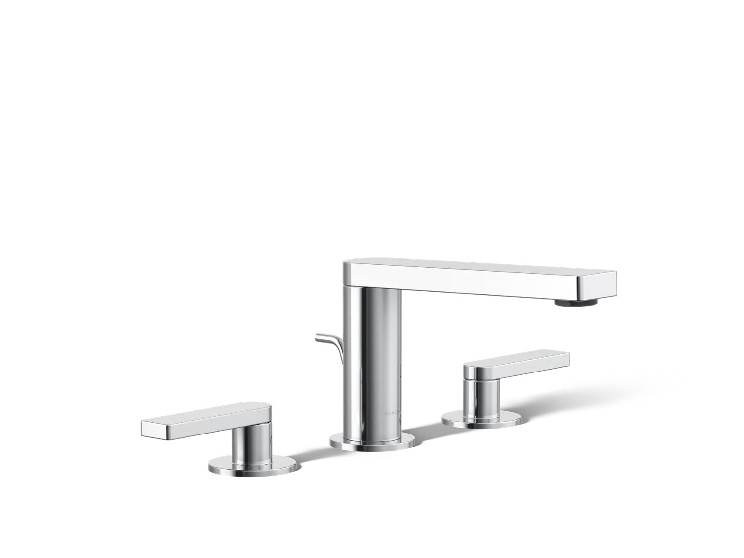 Kohler Composed — Llave de Lavabo Widespread (3 Orificios) con Manijas de Palanca — Cromo Pulido