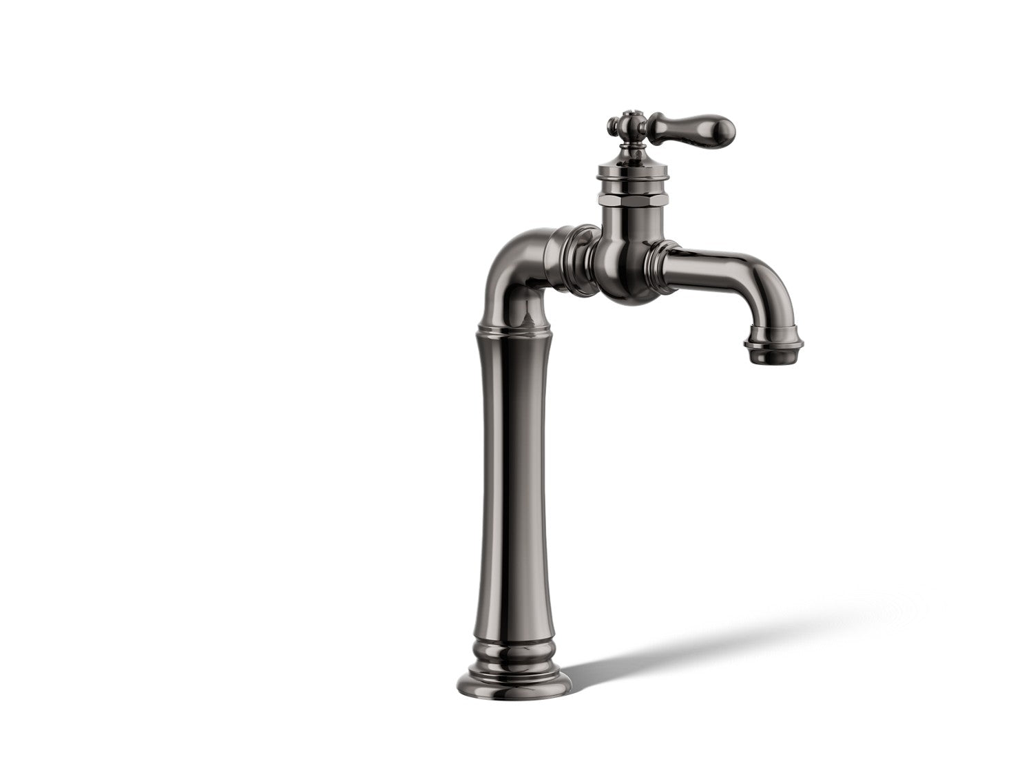 Kohler Artifacts Gentleman's — Llave de Lavabo Monomando Alta con Manija Superior — Titanio Vibrant