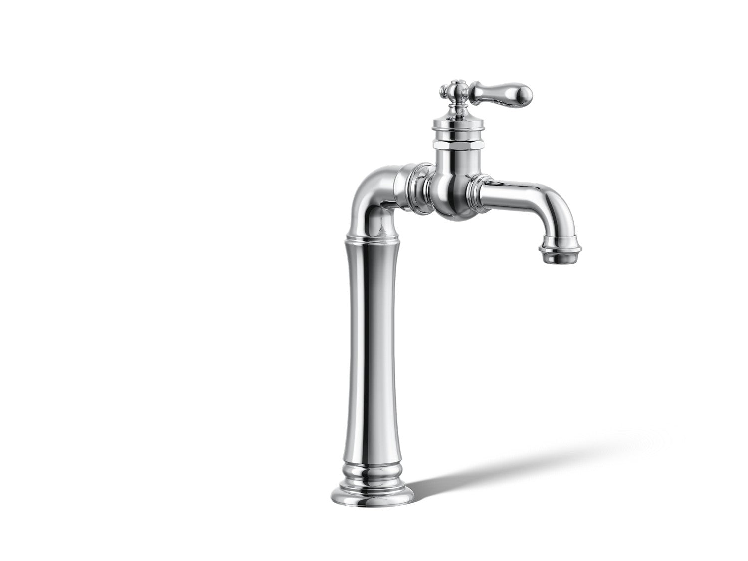 Kohler Artifacts Gentleman's — Llave de Lavabo Monomando Alta con Manija Superior — Cromo Pulido