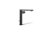 Kohler Composed — Llave de Lavabo Monomando Alta con Manija Cilíndrica — Negro Mate