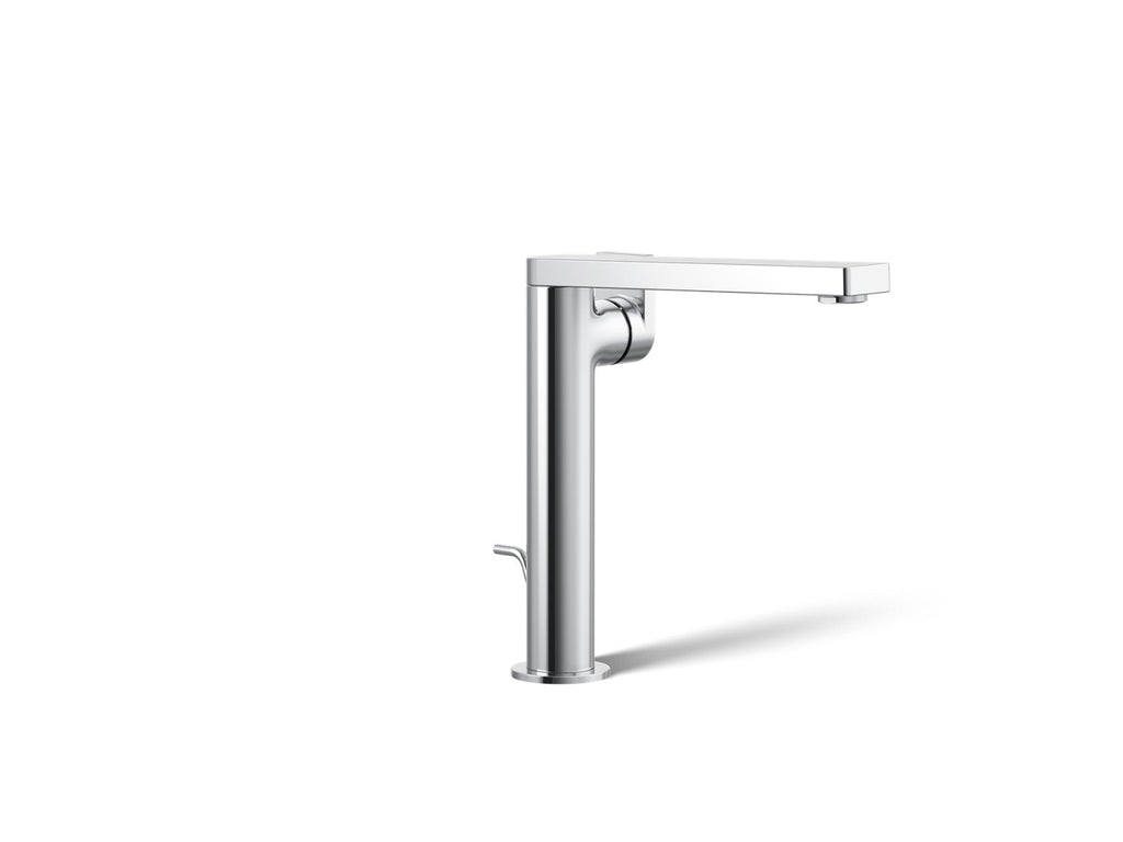 Kohler Composed — Llave de Lavabo Monomando Alta con Manija de Palanca — Cromo Pulido