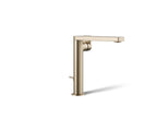 Kohler Composed — Llave de Lavabo Monomando Alta con Manija de Palanca — Bronce Cepillado Vibrant