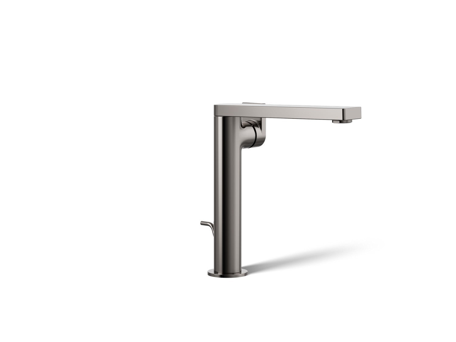 Kohler Composed — Llave de Lavabo Monomando Alta con Manija de Palanca — Titanio Vibrant