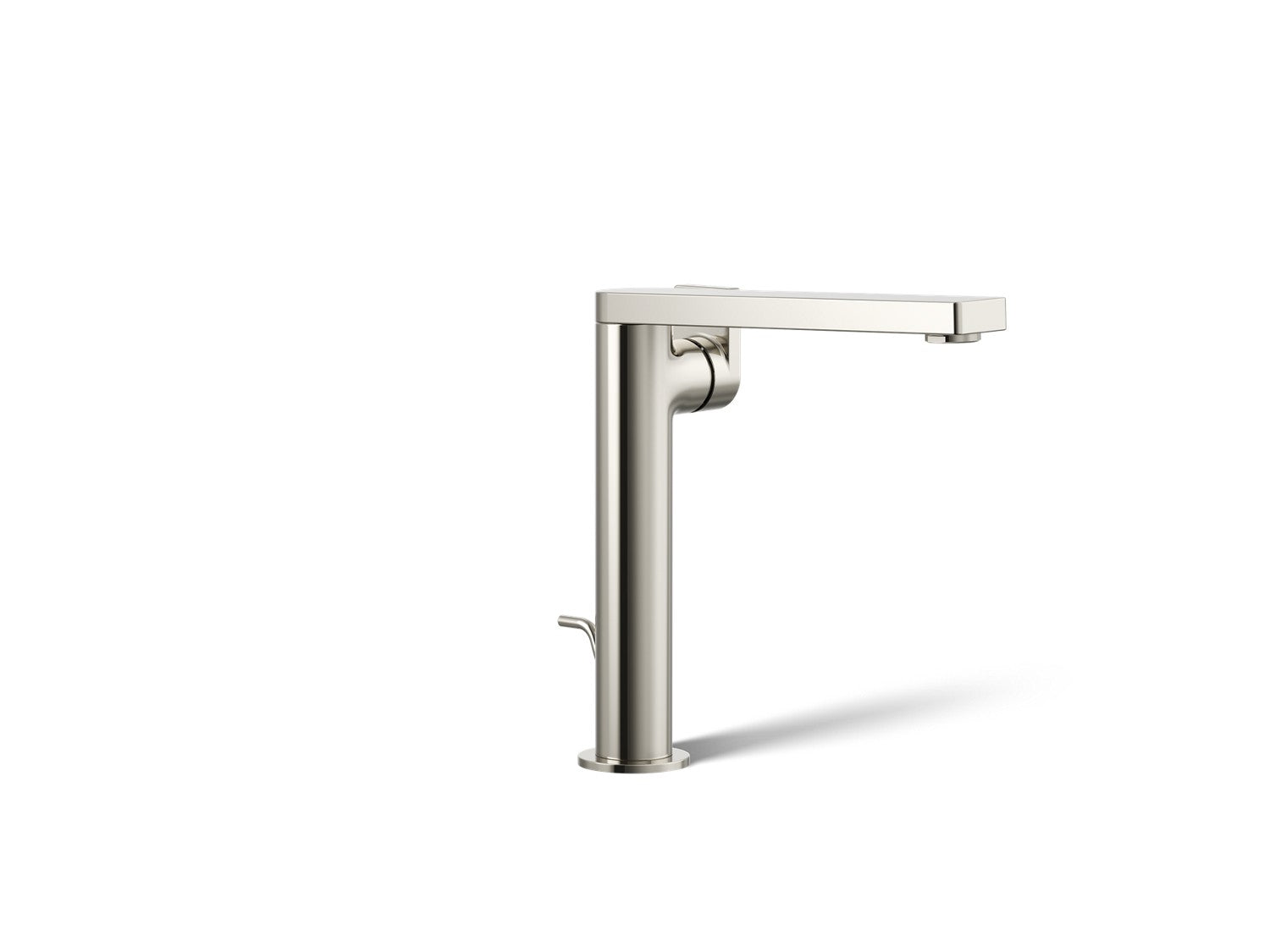 Kohler Composed — Llave de Lavabo Monomando Alta con Manija de Palanca — Níquel Pulido Vibrant