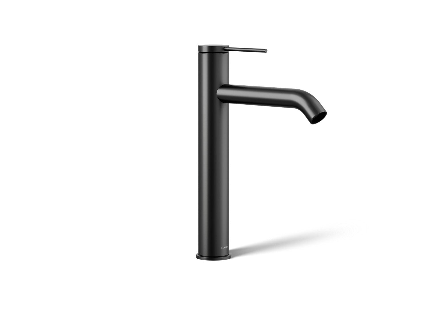 Kohler Components — Llave de Lavabo Monomando Alta con Manija tipo Pin — Negro Mate