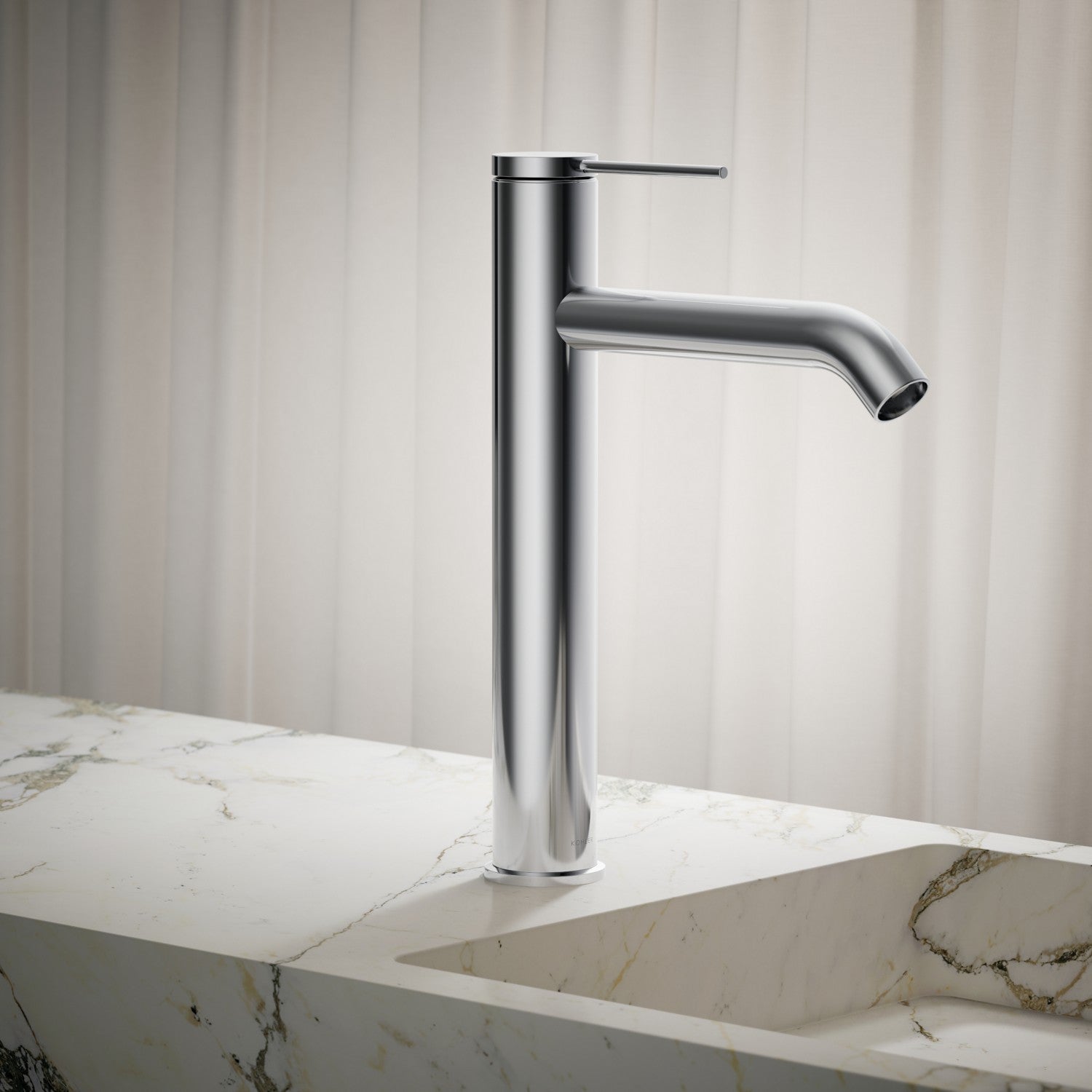 Kohler Components — Llave de Lavabo Monomando Alta con Manija tipo Pin — Ambientación 4