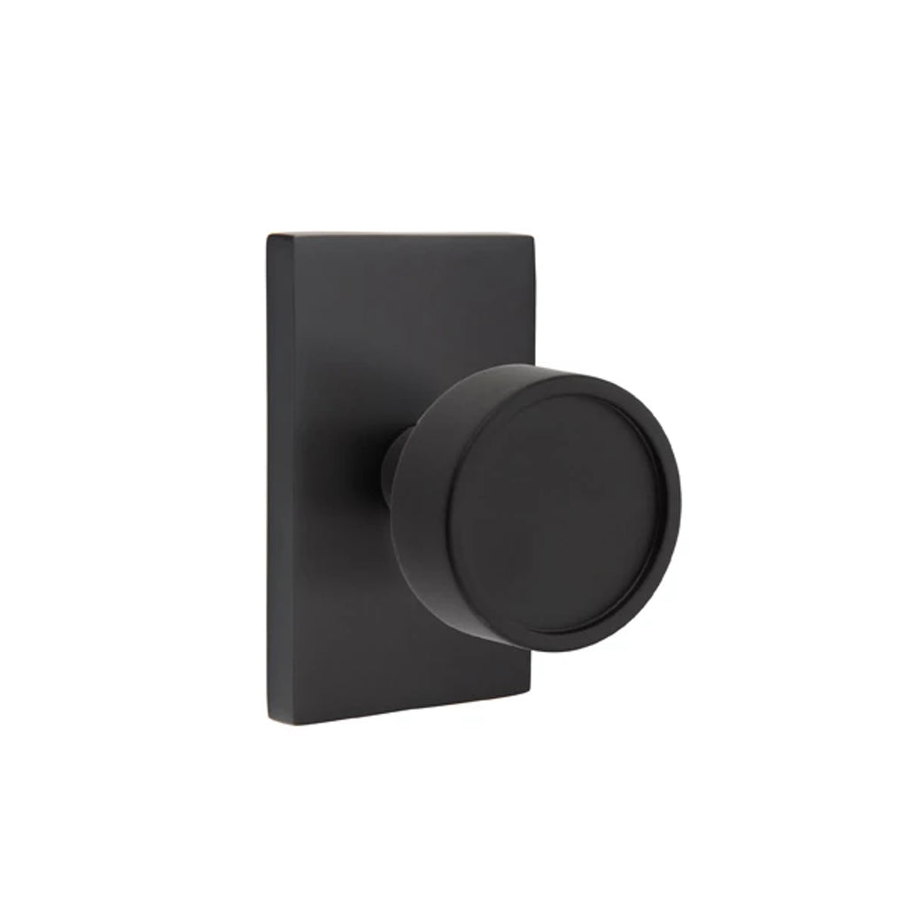 Negro Mate · Modern Rectangular Rosette
