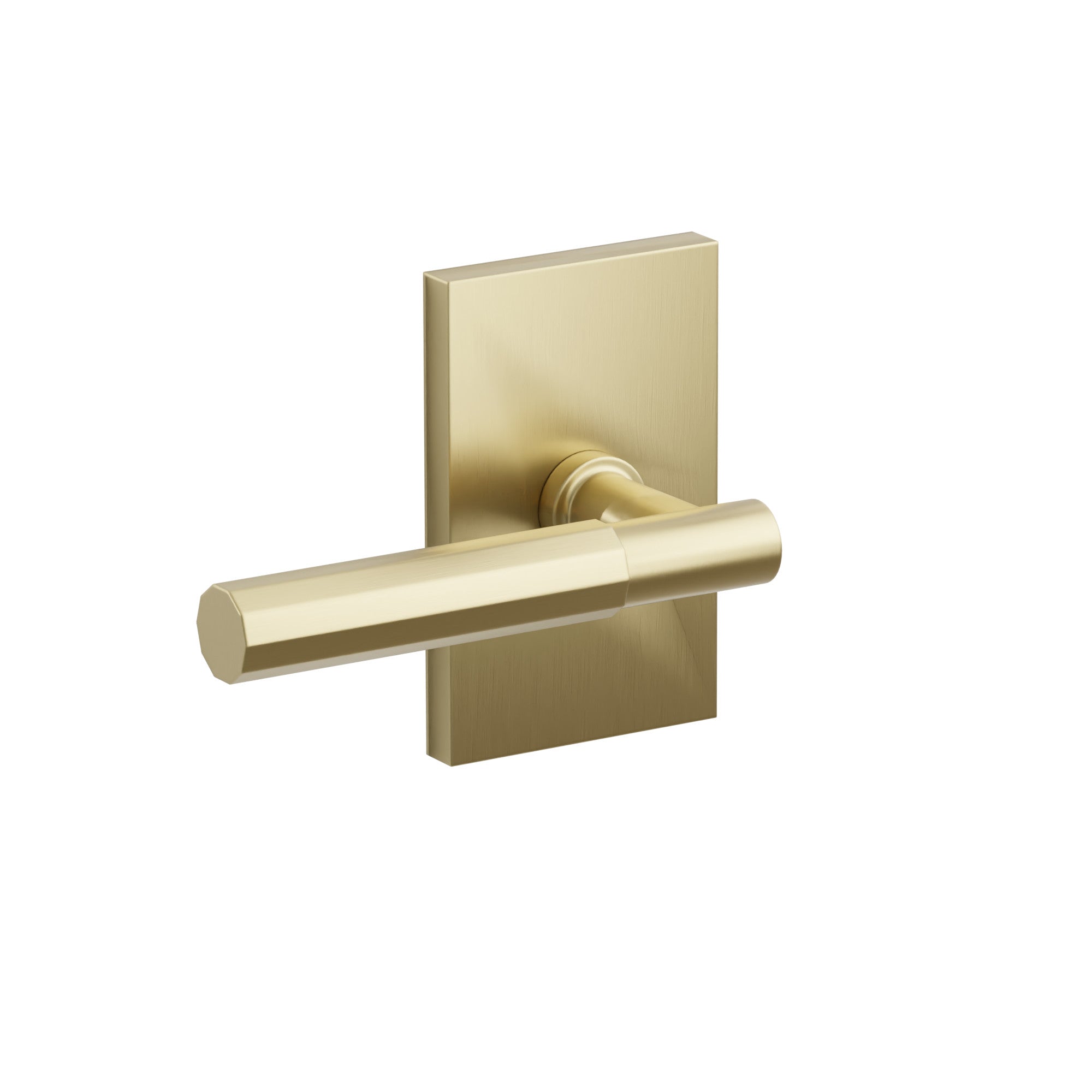 Latón Satinado · Modern Rectangular Rosette