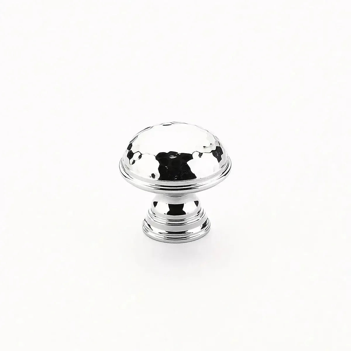 Schaub Perilla Atherton Plain Edges Martillada, 1-1/4" — Cromo Pulido