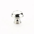 Schaub Perilla Atherton Plain Edges Martillada, 1-1/4" — Níquel Pulido