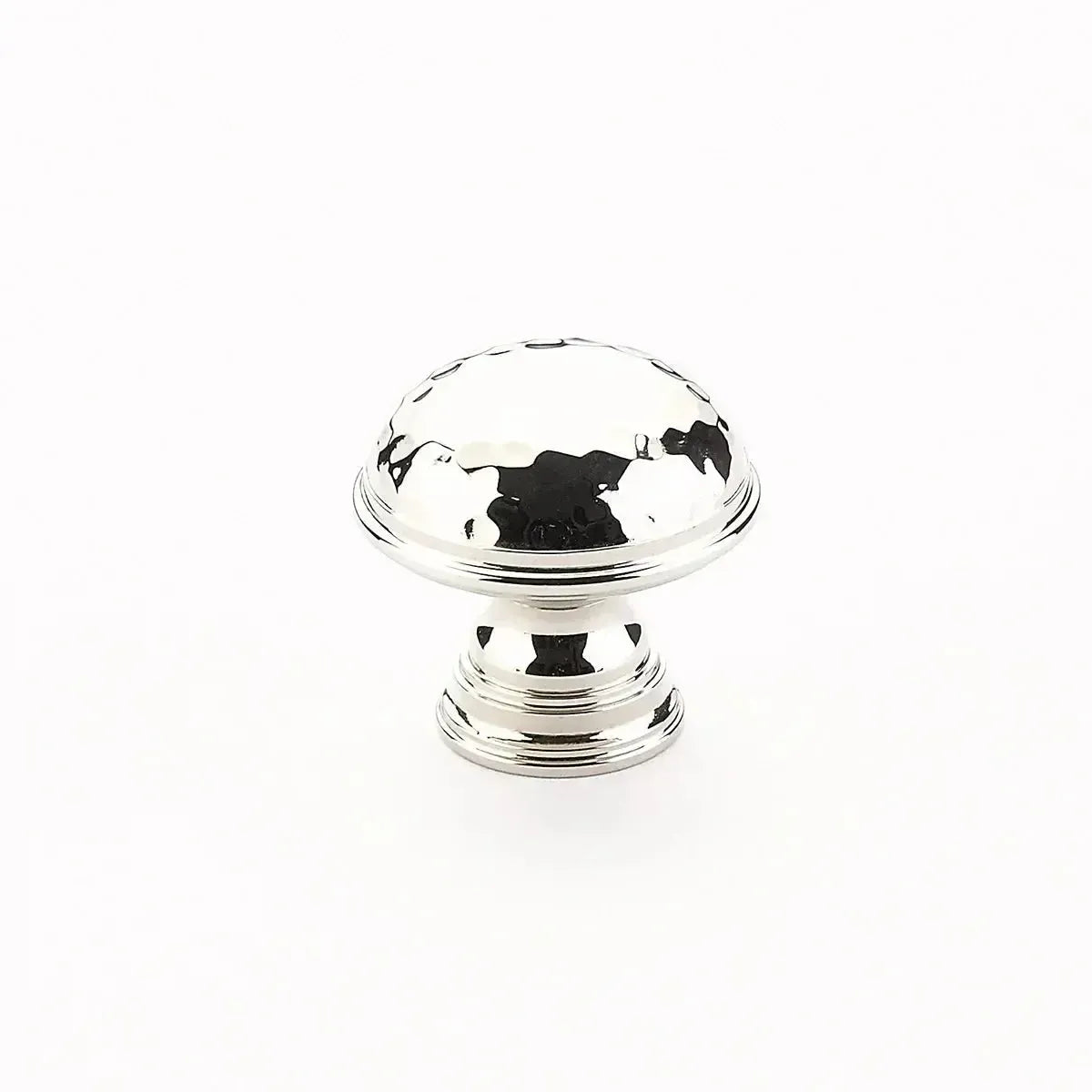 Schaub Perilla Atherton Plain Edges Martillada, 1-1/4" — Níquel Pulido