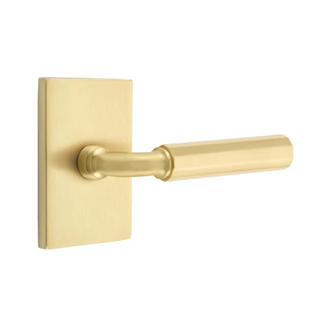 Latón Satinado · Modern Rectangular Rosette
