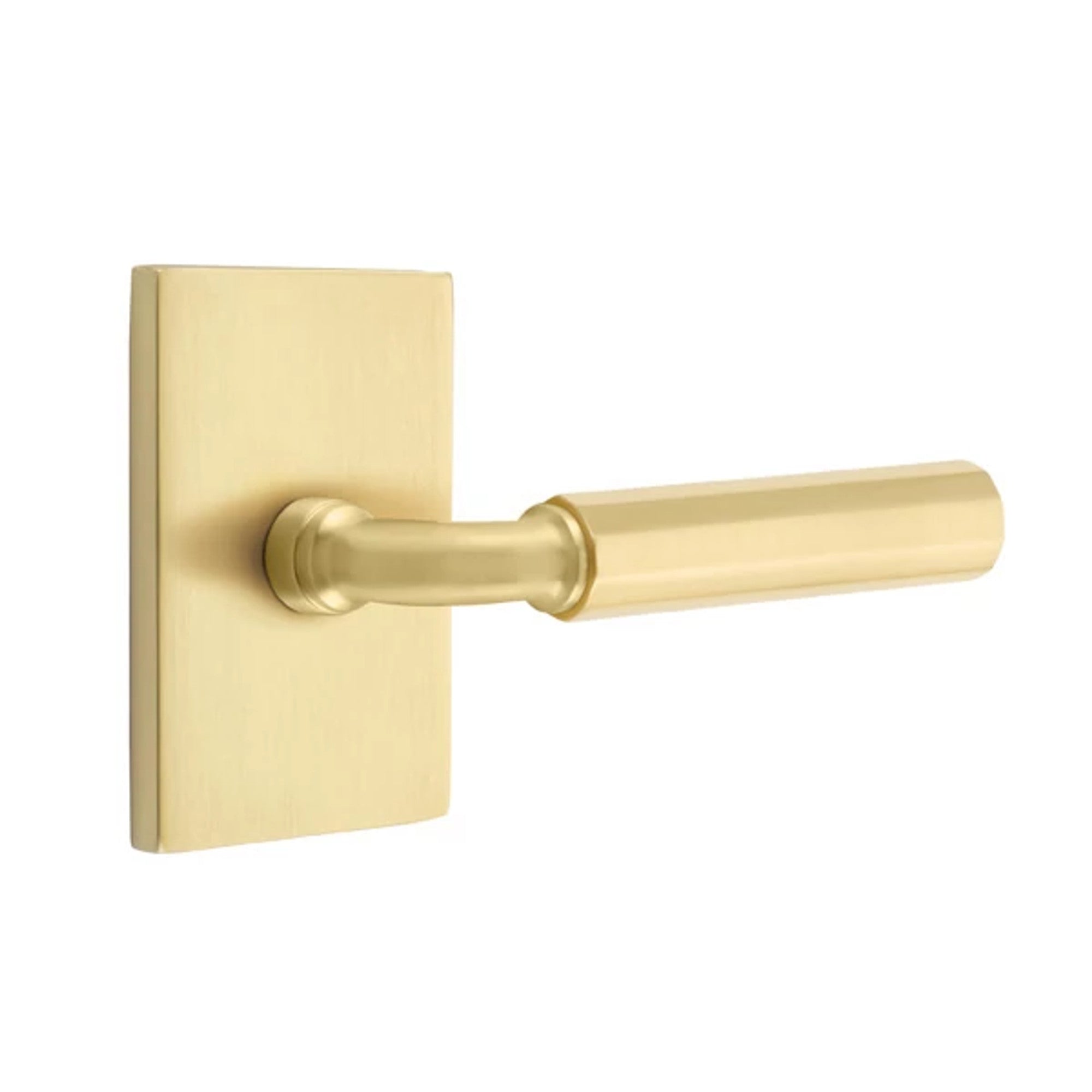 Latón Satinado · Modern Rectangular Rosette
