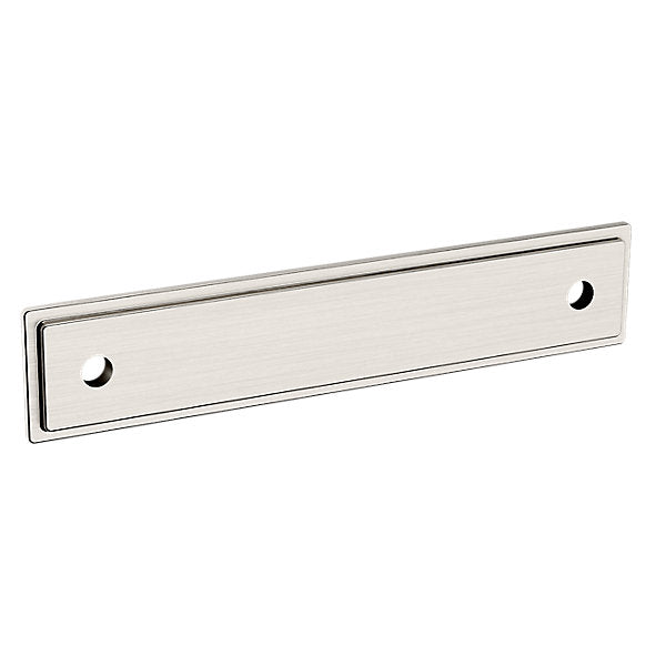 Baldwin Hardware TRANS. Back Plate 4" 4940 — Níquel satinado
