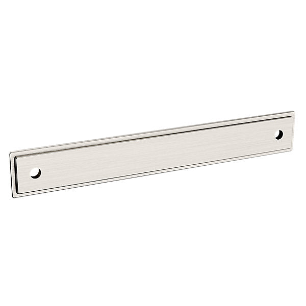 Baldwin Hardware TRANS. Back Plate 6" 4941 — Níquel satinado