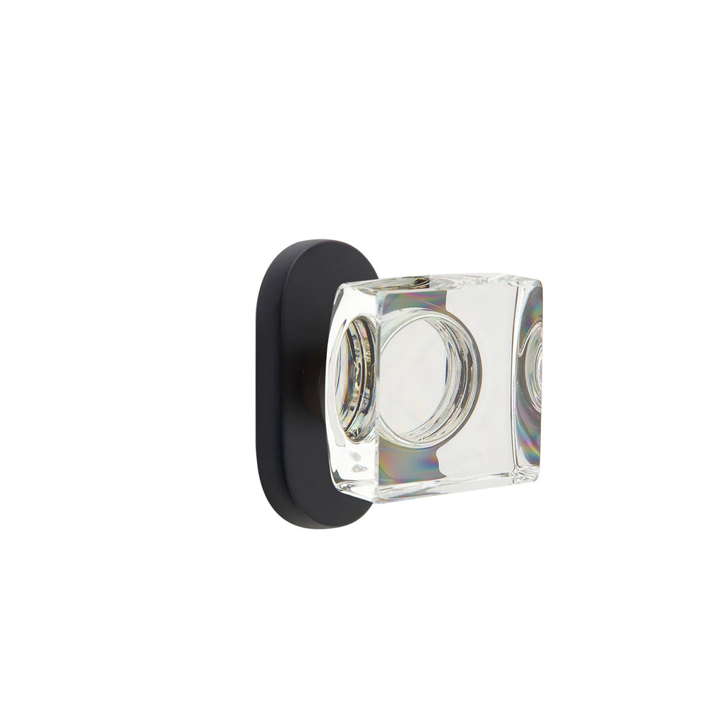 Negro Mate · 1-1/2" x3" Oval Rosette